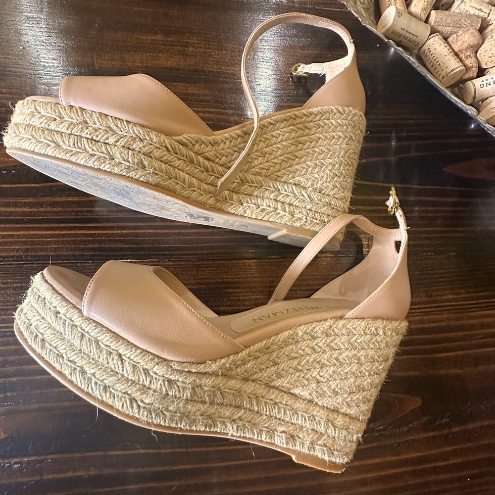Stuart Weitzman wedges worn once